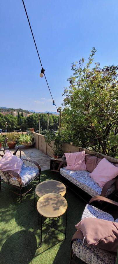 Maison ancienne avec terrasse panoramique Vaison-la-Romaine Extérieur photo